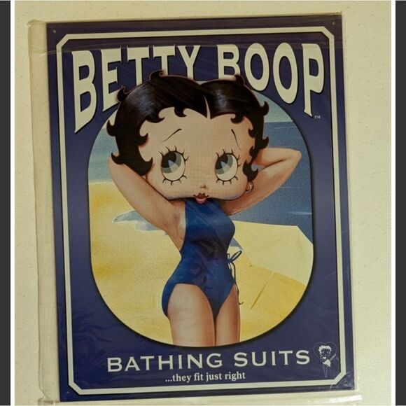 Betty Boop Bathing Suits Metal Sign - New - Picture 4 of 4